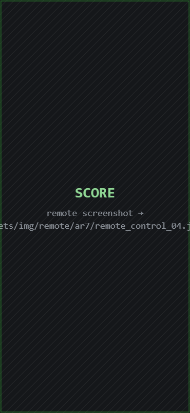 arenaBoard7 remote SCORE tab for the scorer