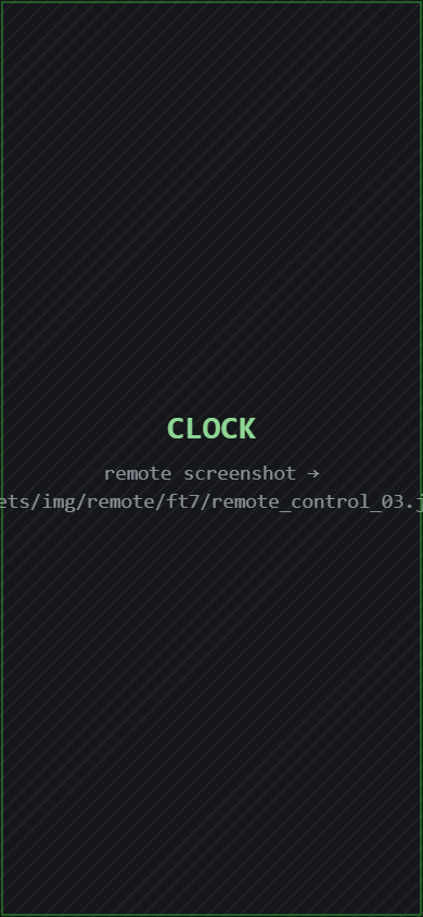 footyBoard7 remote CLOCK tab for the time-keeper