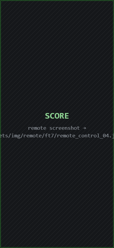 footyBoard7 remote SCORE tab for the scorer